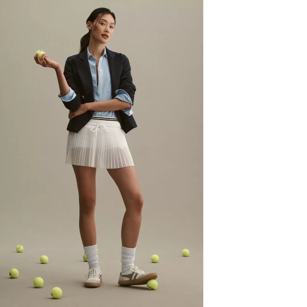 Daily Practice by Anthropologie Golf Club Mini Skirt XL new nwt white